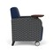 Lesro Siena Guest Chair w/ Swivel Tablet and Black Legs, MD Ink Back, MD Ink Seat, RS Echo Panels SN1101 - alternate 2